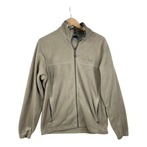 Columbia Performance Hunting Gear Fleece Full Zip Jacket size Medium Beige